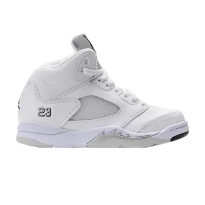 Pre-owned Air Jordan 5 Retro Ps 'metallic White'
