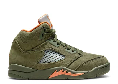 Air Jordan Kids'  5 Retro Ps 'olive' 2024 In Green