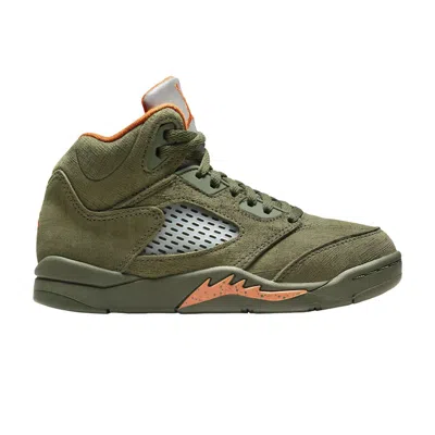 Pre-owned Air Jordan 5 Retro Ps 'olive' 2024 | Green | Kid's Size 13.5