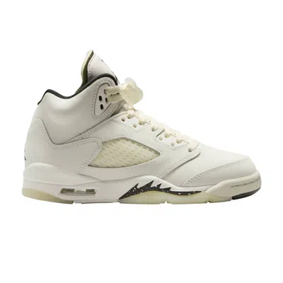 Pre-owned Air Jordan 5 Retro Se Gs 'sail' | Cream | Kid's Size 6 In White