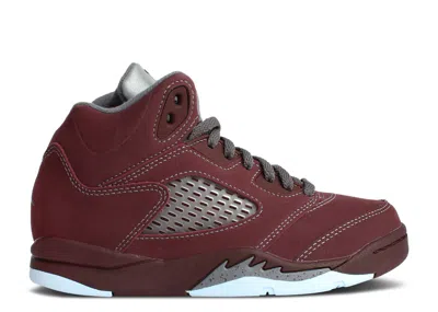 Air Jordan Babies'  5 Retro Se Ps 'burgundy' 2023 In Red