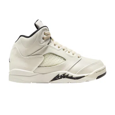 Pre-owned Air Jordan 5 Retro Se Ps 'sail' | Cream | Kid's Size 2