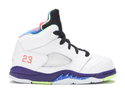 Air Jordan Babies'  5 Retro Td 'alternate Bel-air' In White