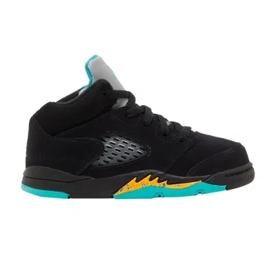 Pre-owned Air Jordan 5 Retro Td 'aqua' | Black | Infant Size 10