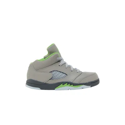 Pre-owned Air Jordan 5 Retro Td 'green Bean' 2022 | Grey | Infant Size 9