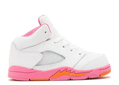 Air Jordan Babies'  5 Retro Td 'pinksicle' In White