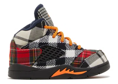 Air Jordan Babies'  5 Retro Td 'plaid' In Multi