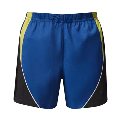 Pre-owned Air Jordan 5" Woven Shorts 'old Royal/black/yellow Pulse' | Blue | Men's Size M