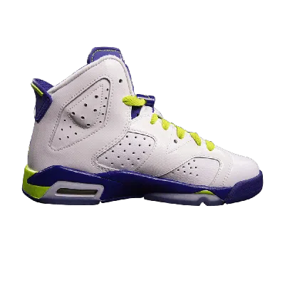 Pre-owned Air Jordan 6 Retro Gg 'fierce Green' In White