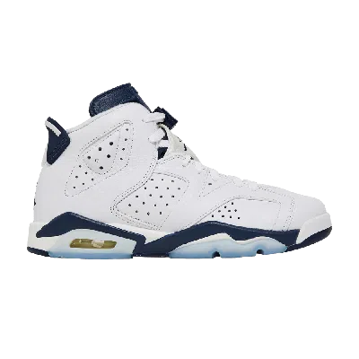 Pre-owned Air Jordan 6 Retro Gs 'midnight Navy' 2022 In White