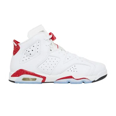 Pre-owned Air Jordan 6 Retro Gs 'red Oreo' Sample | White | Kid's Size 7