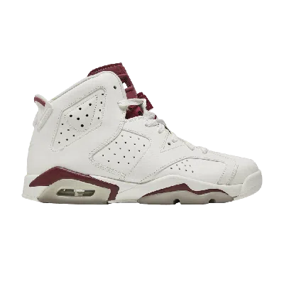 Pre-owned Air Jordan 6 Retro Og Bg 'maroon' 2015 In White