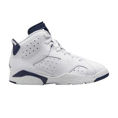 Pre-owned Air Jordan 6 Retro Ps 'midnight Navy' 2022 In White
