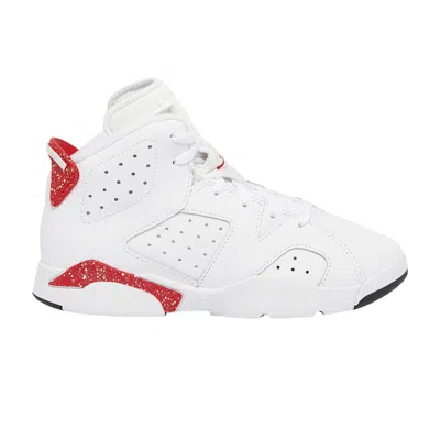 Pre-owned Air Jordan 6 Retro Ps 'red Oreo' | White | Kid's Size 10.5