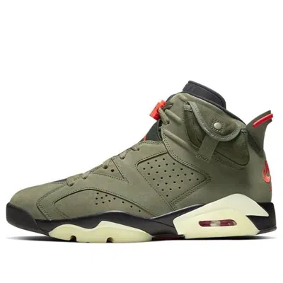 Air Jordan 6 Retro X Travis Scott 'olive' In Green