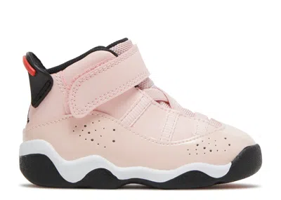 Air Jordan Babies'  6 Rings Td 'atmosphere' In Pink