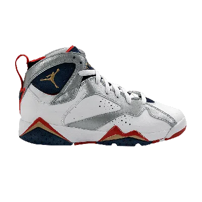 Pre-owned Air Jordan 7 Retro Gs 'olympic' 2012 In White