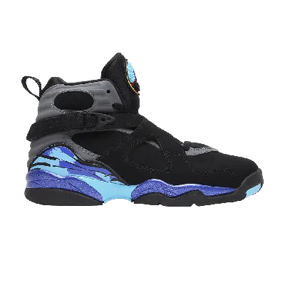 Pre-owned Air Jordan 8 Retro Bg 'aqua' 2015 In Black
