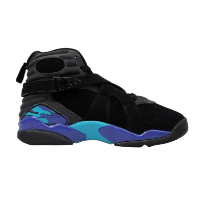 Pre-owned Air Jordan 8 Retro Gs 'aqua' 2007 In Black