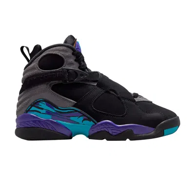 Pre-owned Air Jordan 8 Retro Gs 'aqua' 2025 | Black | Kid's Size 4.5