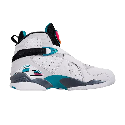 Pre-owned Air Jordan 8 Retro Gs 'south Beach' In White