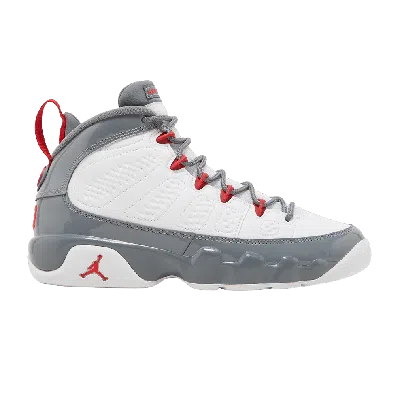 Pre-owned Air Jordan 9 Retro Gs 'fire Red' In Grey
