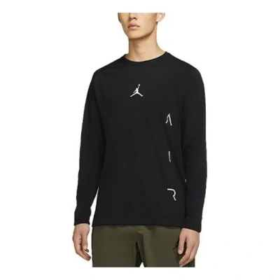 Air Jordan Air Athleisure Casual Sports Long Sleeves T-shirt Black