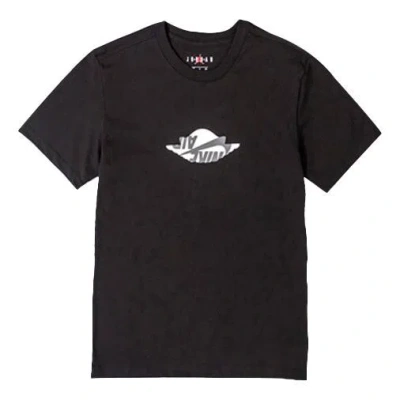 Air Jordan Air Basketball Athleisure Casual Sports Short Sleeve Black