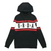 Air Jordan Air Fleece Pullover Hoodies Athleisure 'black'