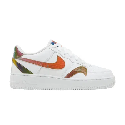 Pre-owned Air Jordan Air Force 1 Lv8 2 Gs 'misplaced Swooshes - White Multi' | Kid's Size 4.5