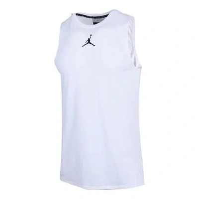 Air Jordan Air Logo Printing Breathable Basketball Vest White
