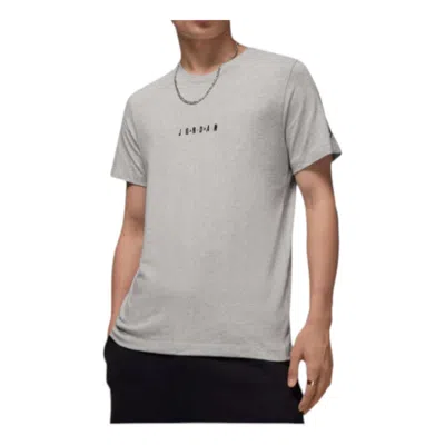 Air Jordan Air T-shirt 'grey Heather Black' In Gray