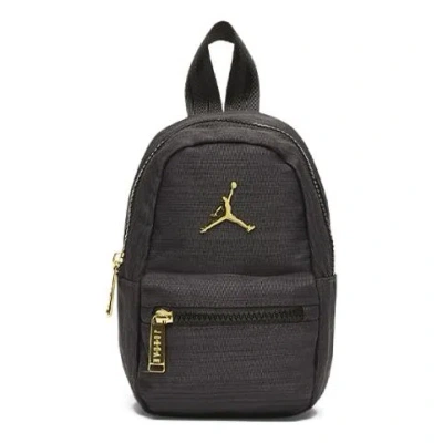 Air Jordan Airess Mini Backpack 'black Gold' In Multi