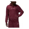 Air Jordan Alphabet Drawstring Hoodie Men's Red In Burgundy