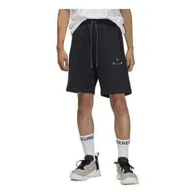 Air Jordan Alphabet Logo Straight Shorts Black