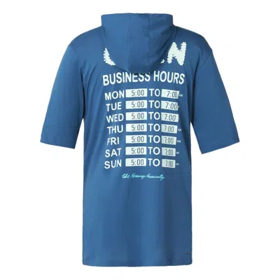 Air Jordan Alphabet Short Sleeve Hoodie Men's Blue