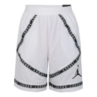 Air Jordan Alphabet Sports Basketball Shorts White