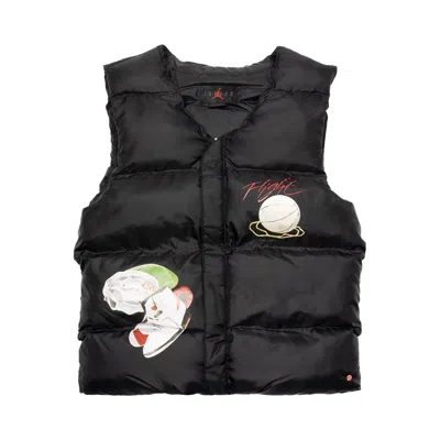 Pre-owned Air Jordan Artist Series Vest By Jacob Rochester 'black/university Red'