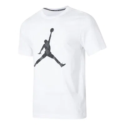 Air Jordan As M J Sprt Df Jm Ss Crew T-shirt Asia Sizing 'white' In Black