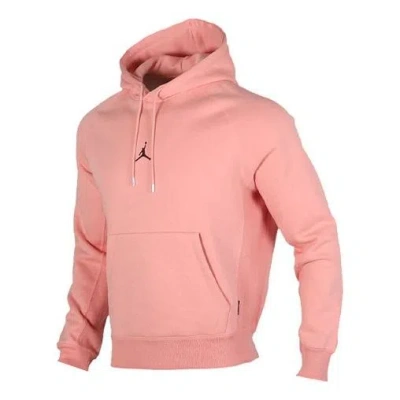 Air Jordan Athleisure Casual Sports Logo Fleece Lined Pink