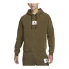 Air Jordan Athletic Hooded Pullover Men's Light Olive In Green