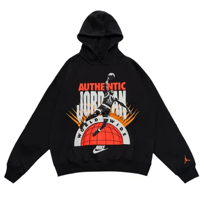 Pre-owned Air Jordan Authentic Jordan Graphic Hoodie 'off Noir/infrared 23' | Black | Men's Size L