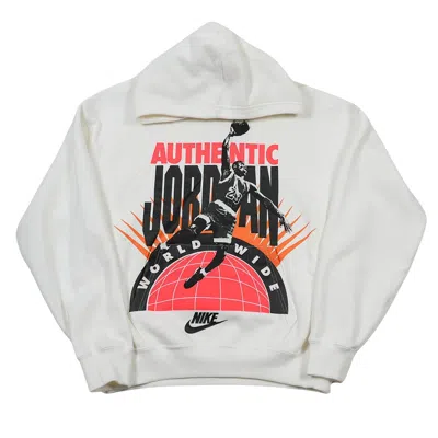 Pre-owned Air Jordan Authentic Jordan Graphic Hoodie 'sail/infrared 23' | White | Men's Size M