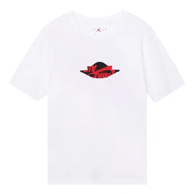 Air Jordan Basketball Athleisure Casual Sports Short Sleeve White