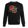Air Jordan Basketball Print Digital Crewneck Pullover Fleece Sweatshirt For Men Black