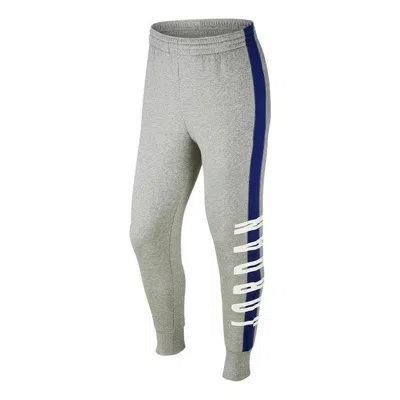 Air Jordan Brand Logo Elasticated Warm Leg Sweatpants 'grey' In Gray