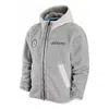 Air Jordan Brand Patch Zipper Hoodie Men's Light Blue In Gray