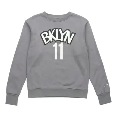 Air Jordan Brooklyn Nets Round Neck Pullover Gray
