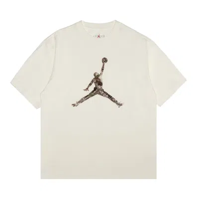 Pre-owned Air Jordan Brooklyn Realtree Jumpman Tee 'sail' | White | Men's Size L