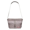 Air Jordan Buckle Brand Logo Casual Shoulder Bag Messenger Bag Large Capacity Gray In Pink